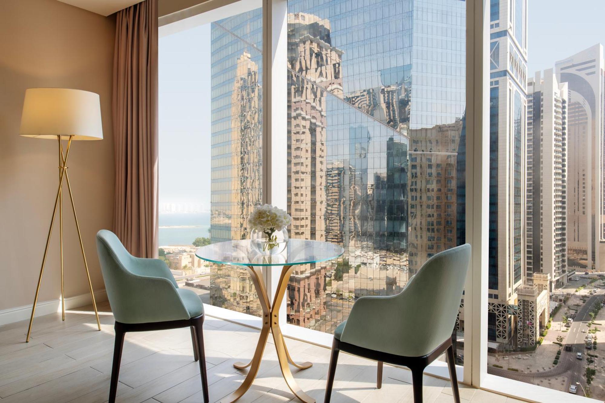 Dusit Doha Hotel Exterior photo View from a suite