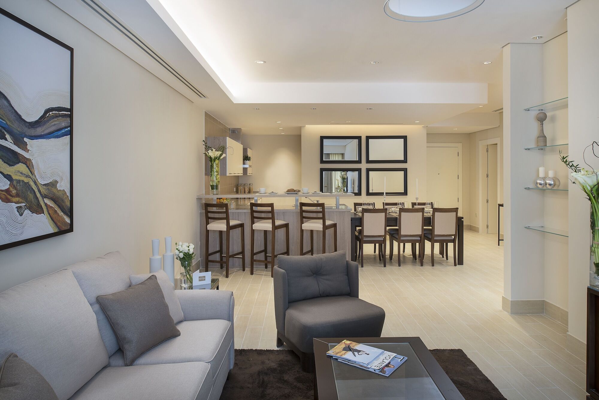 Dusit Doha Hotel Exterior photo Interior of a typical apartment